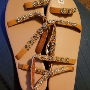 2 pair of sandals size 10 brand new